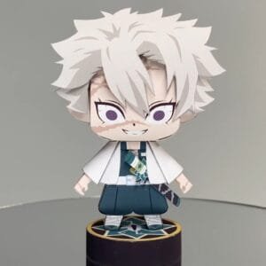 Sanemi – Demon Slayer Papercraft Template (PDF Download)