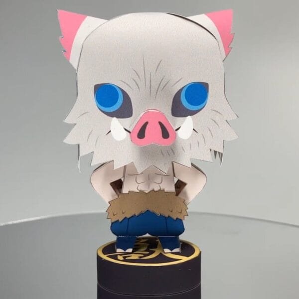 Inosuke Hashibira – Demon Slayer Papercraft Template (PDF Download)