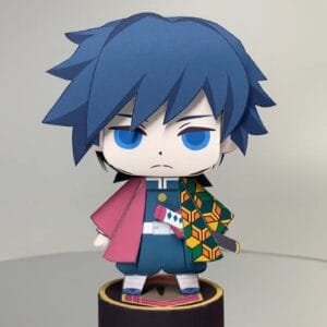 Giyu Tomioka – Demon Slayer Papercraft Template (PDF Download)