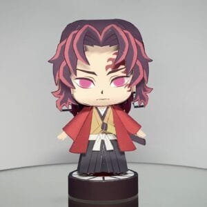 Yoriichi Tsugikuni – Demon Slayer Papercraft Template (PDF Download)