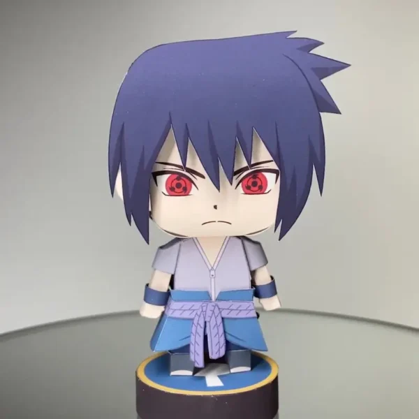 Sasuke Uchiha - Naruto 3D Papercraft Template (PDF Download)