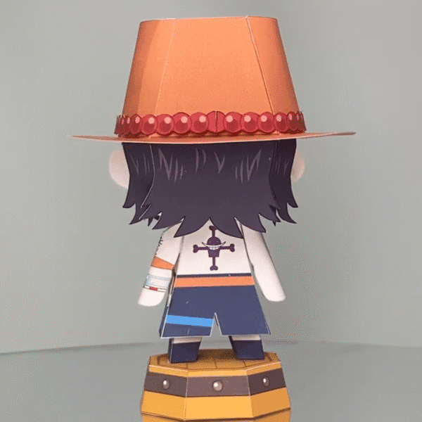 Ace – Onepiece 3D Papercraft Template (PDF Download)
