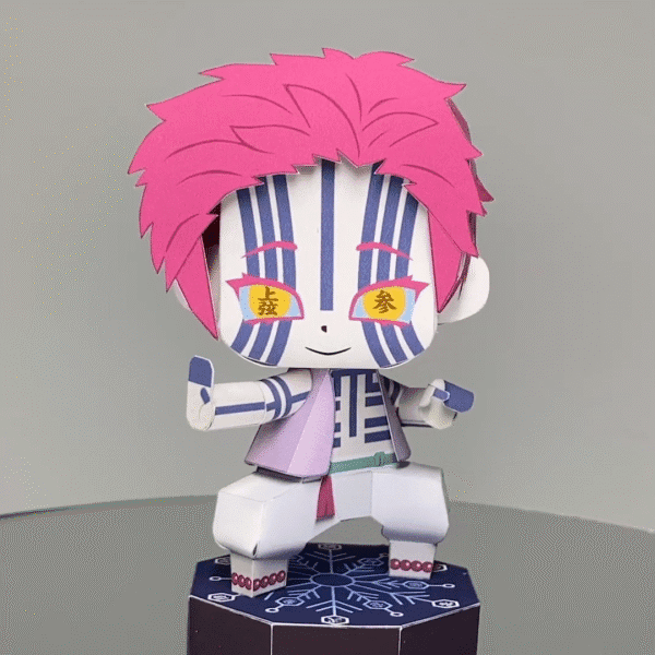Akaza  – Demon Slayer Papercraft Template (PDF Download)