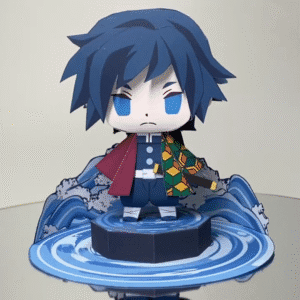 Giyu (Water) – Demon Slayer Papercraft Template (PDF Download)