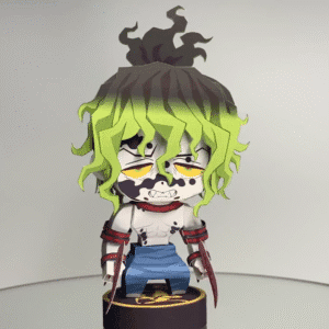 Gyutaro Gyutaro – Demon Slayer Papercraft Template (PDF Download)