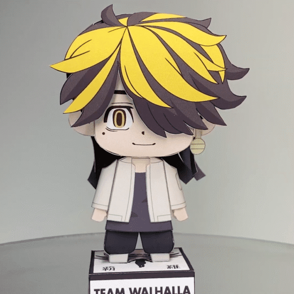 Kazutora Hanemiya - Tokyo Revengers 3D Papercraft Template (PDF Download)