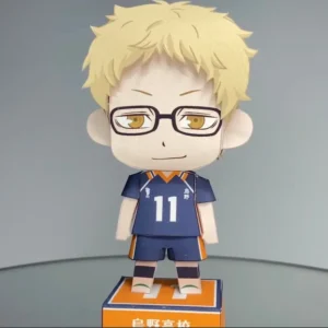 Kei Tsukishima - Haikyu 3D Papercraft Template (PDF Download)