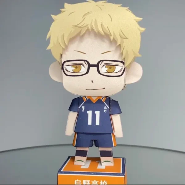 Kei Tsukishima - Haikyu 3D Papercraft Template (PDF Download)