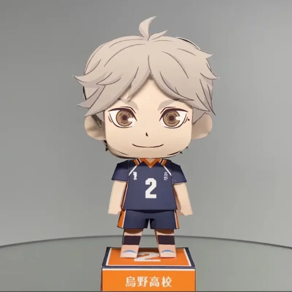 Kôshi Sugawara - Haikyu 3D Papercraft Template (PDF Download)
