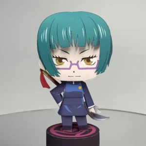 Maki Zen'in - JJK 3D Papercraft Template (PDF Download)