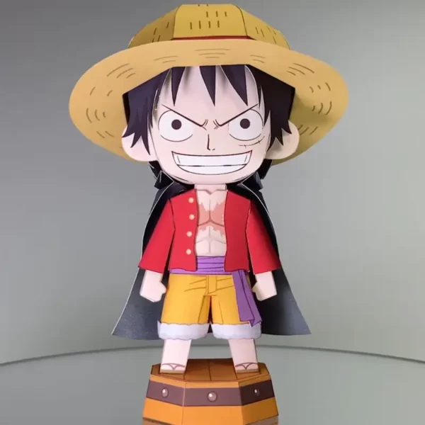 Monkey D. Luffy - Onepiece 3D Papercraft Template (PDF Download)
