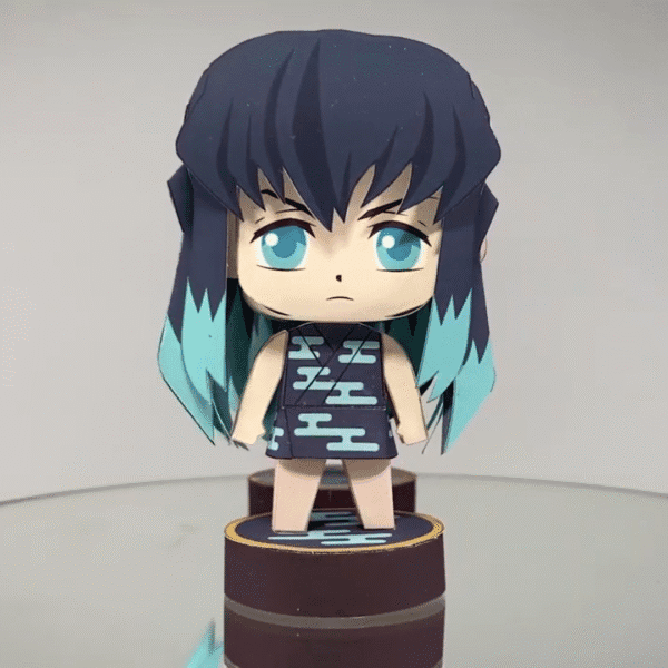 Muichiro (Combo) – Demon Slayer Papercraft Template (PDF Download)