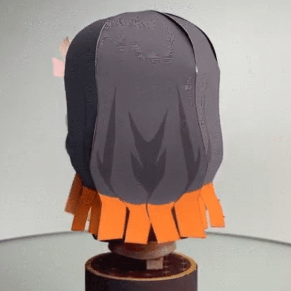 Nezuko demon – Demon Slayer Papercraft Template (PDF Download)