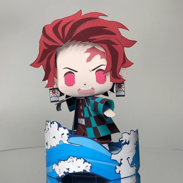Tanjiro (water) – Demon Slayer Papercraft Template (PDF Download)