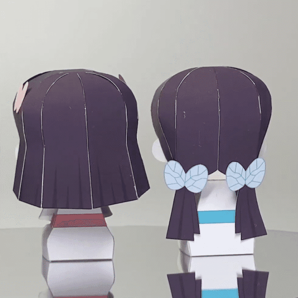 Sumi naho kie – Demon Slayer Papercraft Template (PDF Download)