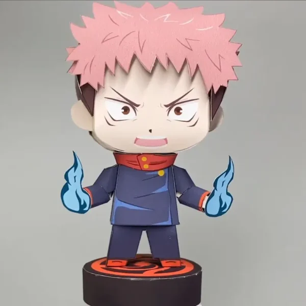 Yuji Itadori Yuji Itadori - JJK 3D Papercraft Template (PDF Download)