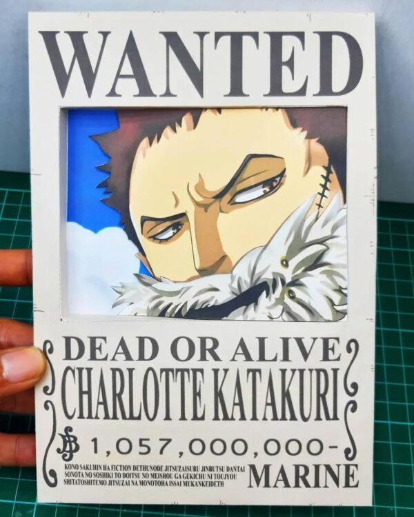Charlotte Katakuri - Wanted 3D Papercraft Template (PDF Download)