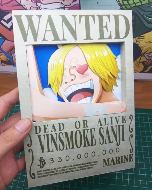Straw Hat Crew - Wanted 3D Papercraft Template (PDF Download)