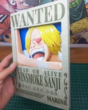 Sanji - Wanted 3D Papercraft Template (PDF Download)