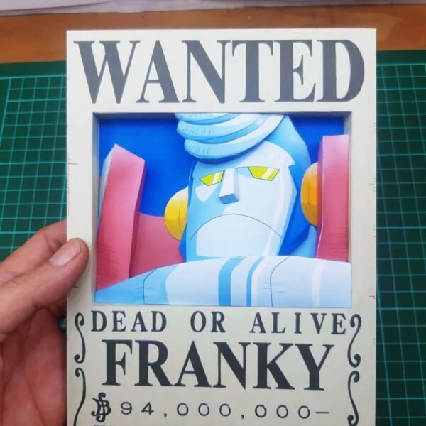 Franky - Wanted 3D Papercraft Template (PDF Download)