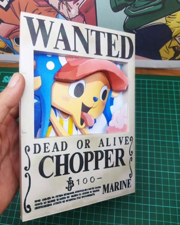 Chopper - Wanted 3D Papercraft Template (PDF Download)