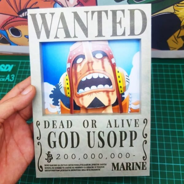 Straw Hat Crew - Wanted 3D Papercraft Template (PDF Download)