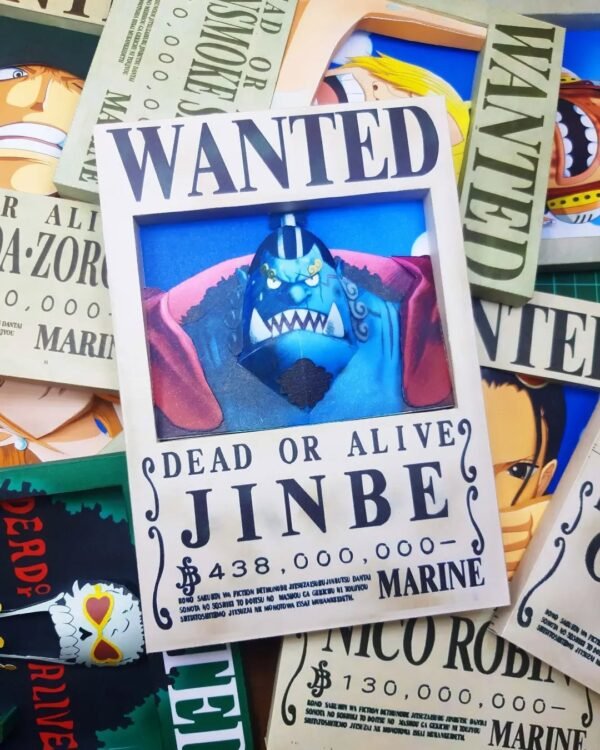 Straw Hat Crew - Wanted 3D Papercraft Template (PDF Download)