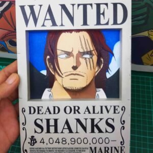 Shanks - Wanted 3D Papercraft Template (PDF Download)