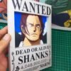 Shanks - Wanted 3D Papercraft Template (PDF Download)