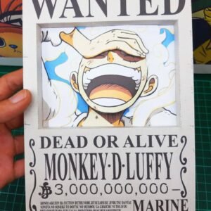 Gear 5 - Wanted 3D Papercraft Template (PDF Download)
