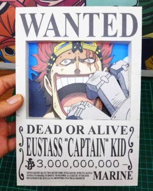 Captain Kid - Wanted 3D Papercraft Template (PDF Download)
