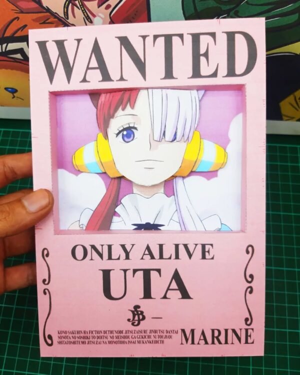 Uta - Wanted 3D Papercraft Template (PDF Download)