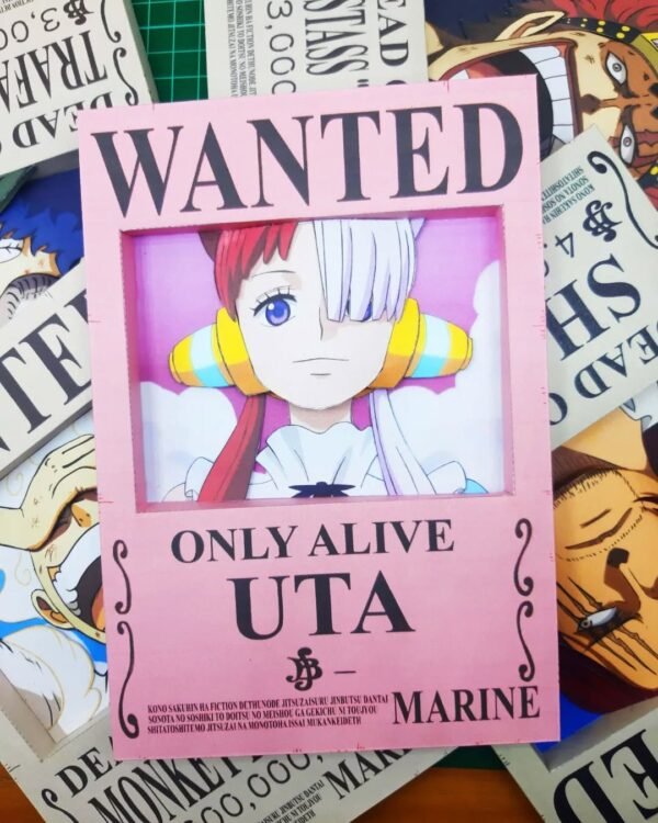 Uta - Wanted 3D Papercraft Template (PDF Download)