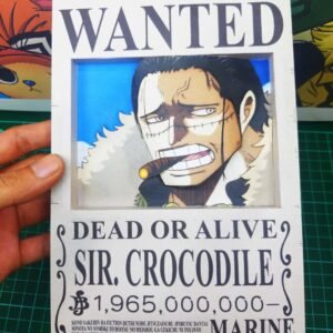SIR. CROCODILE - Wanted 3D Papercraft Template (PDF Download)