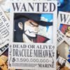 Dracule Mihawk - Wanted 3D Papercraft Template (PDF Download)