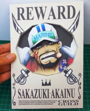 Akainu - Wanted 3D Papercraft Template (PDF Download)